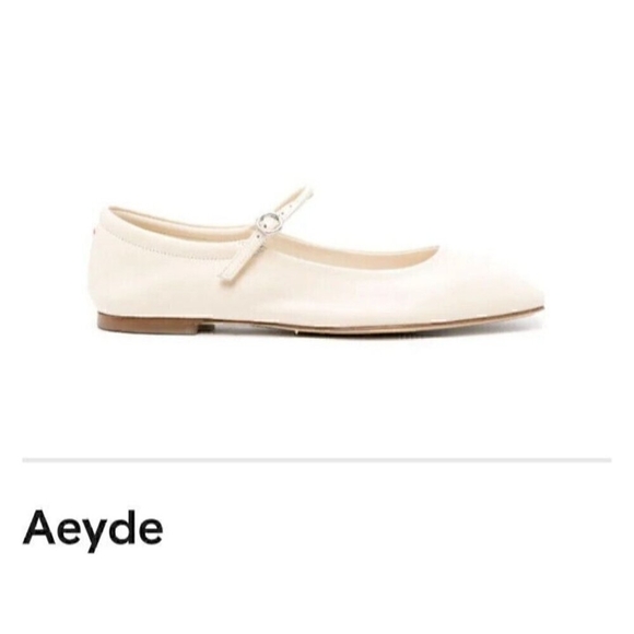 Aeyde Uma Leather Mary-Jane Flats Size EUR 39/USA 8 - Picture 4 of 9
